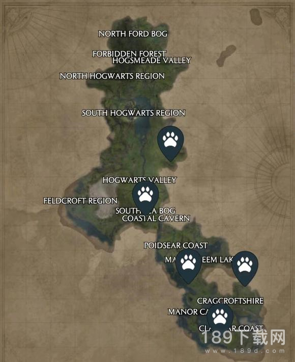 霍格沃茨之遗神奇动物猫狸子巢穴在哪 霍格沃茨之遗神奇动物猫狸子巢穴位置